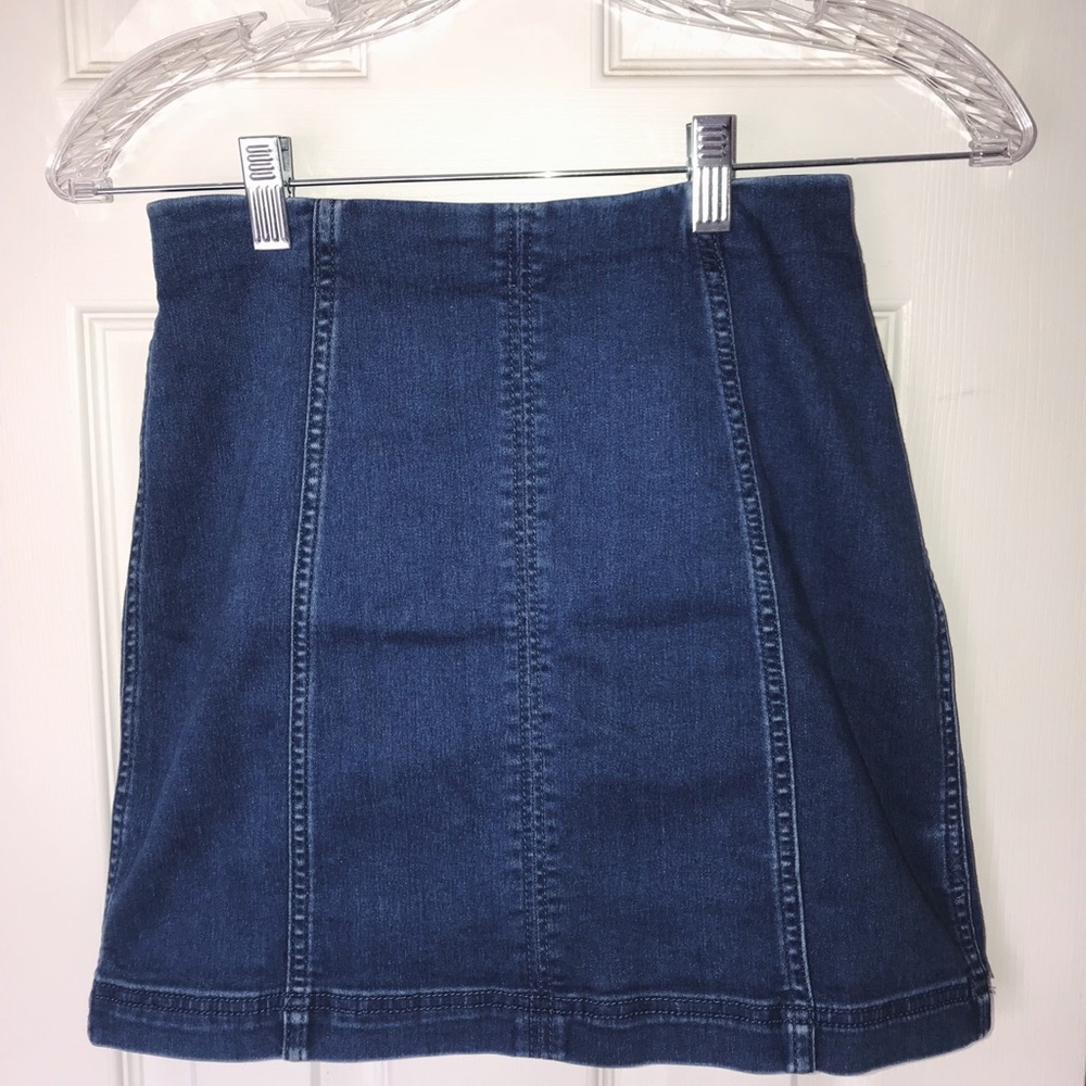 Free people denim skirt